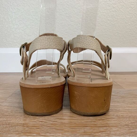 Lucky Brand Hecilia Leather Wedge Strappy Sandals - Picture 5 of 12